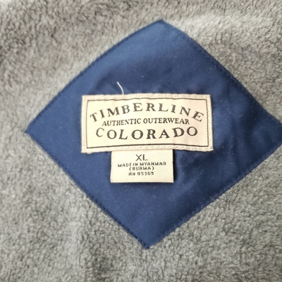 Timberline Colorado Blue Zip Front Company Branded Jacket Size XL - Picture 8 of 9